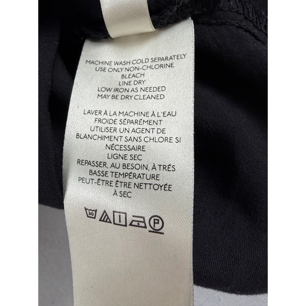 We The Free Black Collared Button Up Short Sleeve Oversized Shirt Extra Large‎ - Picture 10 of 11